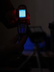 011а_Замер спектра Белого экрана Мобильного телефона